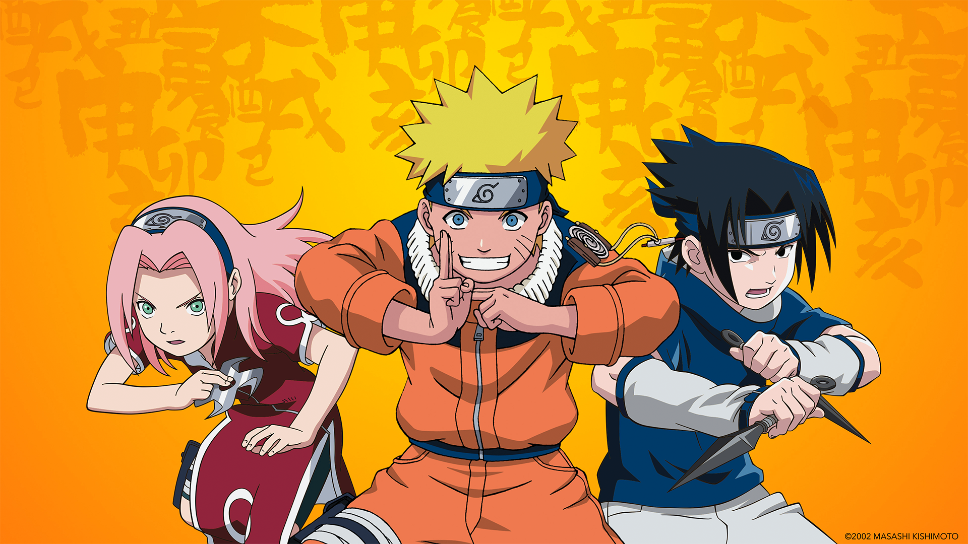 Sakura, Naruto, and Sasuke from Naruto
