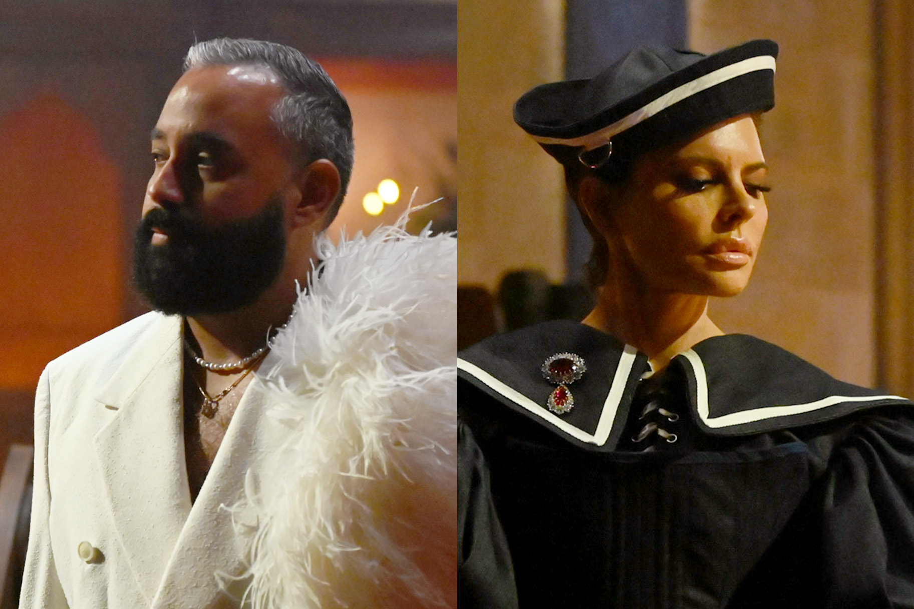 A split featuring Yamil "Yam Yam" Arocho and Lisa Rinna on The Traitors Episode 407.