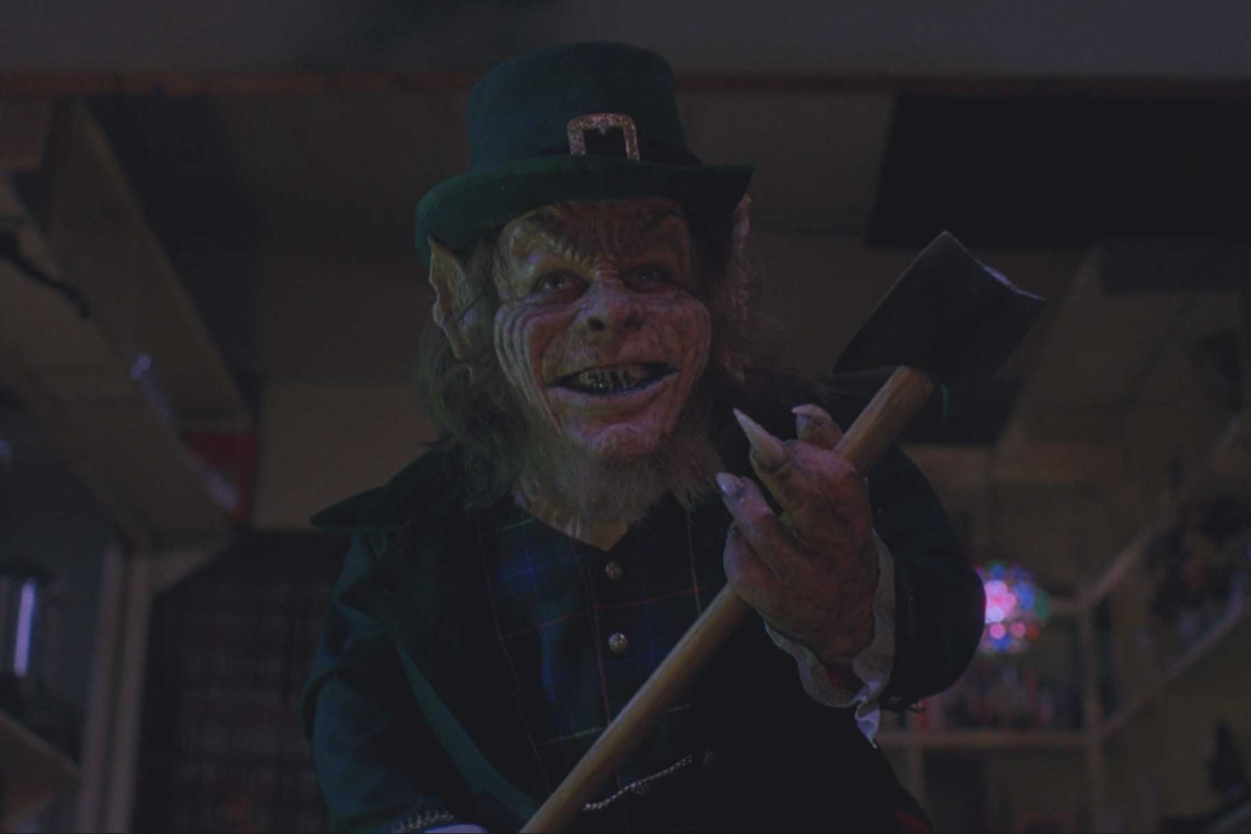 Leprechaun holding an axe in Leprechaun 3 (1995).