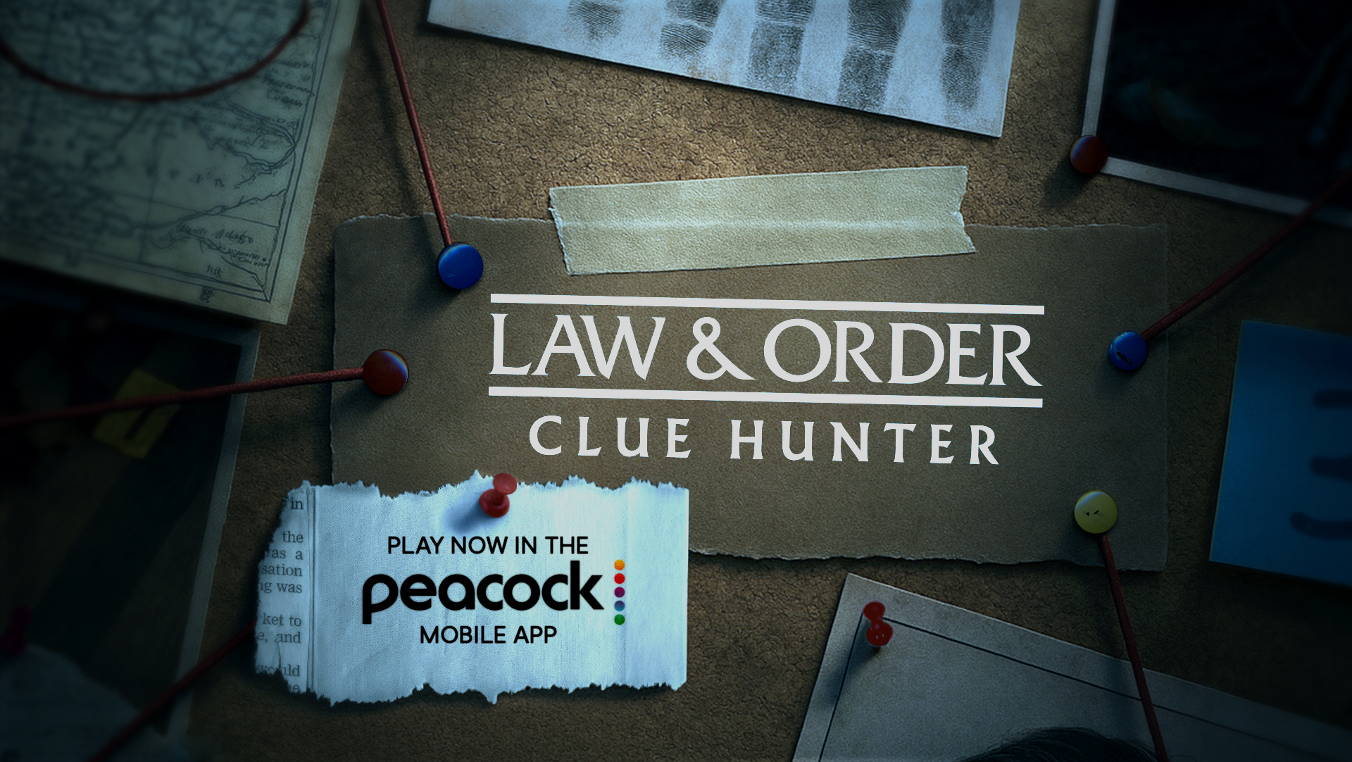Law & Order Clue Hunter Game on Peacock