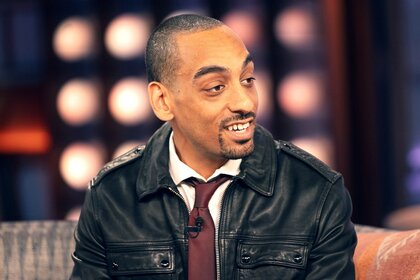 Morgan Stevenson Cooper sitting as a guest on the Kelly Clarkson Show