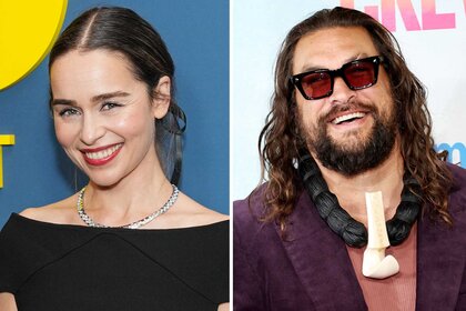 A split of Emilia Clarke and Jason Momoa.