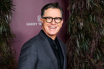 Stephen Colbert on the WSJ. Magazine 2025 Innovator Awards red carpet