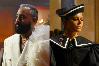 A split featuring Yamil "Yam Yam" Arocho and Lisa Rinna on The Traitors Episode 407.