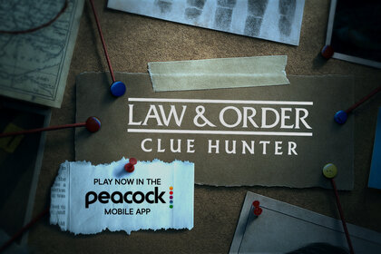 Law & Order Clue Hunter Game on Peacock