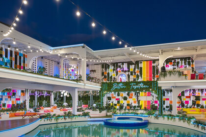 The exterior of the Love Island USA Season 8 villa.