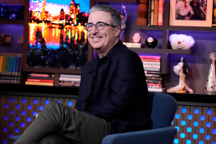 John Oliver as aguest on Watch What Happens Live With Andy Cohen