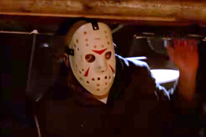 Jason Voorhees played by Richard Brooker during Friady The 13th Part 3 (1982).