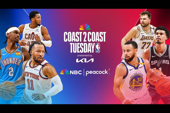 Watch NBA stars in action on Coast 2 Coast Tuesday on NBC and Peacock