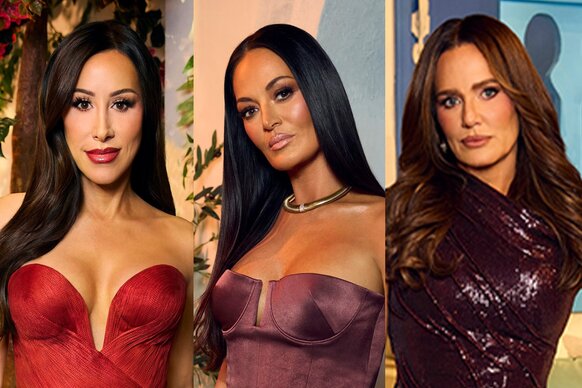 A split featuring Angie Katsanevas,&nbsp;Lisa Barlow, and&nbsp;Meredith Marks.