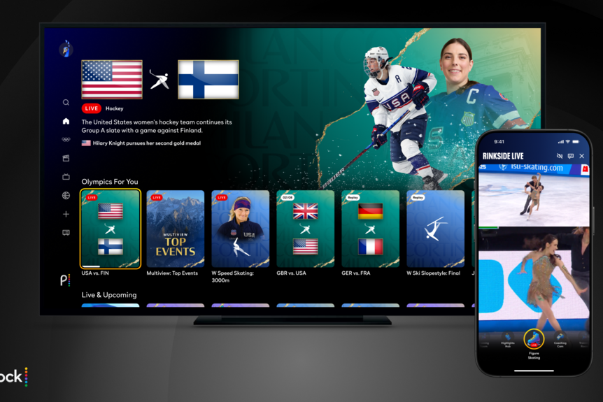 Peacock Olympic Key Art