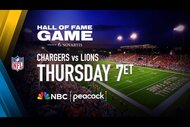 Hall of Fame Game: Chargers vs. Lions Thursday at 7p ET on NBC and Peacock