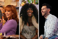 A split of Happy's Place, The Real Housewives of Beverly Hills, and The Voice.