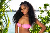 Tierra Davis posing outdoors on Love Island USA Season 8 Episode 17.