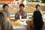 Sincere at family dinner Love Island USA Season 8