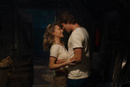 Danielle Kotch as Claudette and Phoenix Parnevik as Barry on Crystal Lake Season 1.