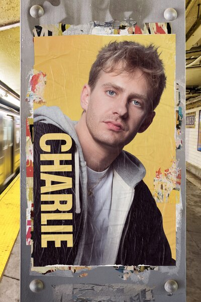 Charlie Zakkour on a poster in a NYC street.