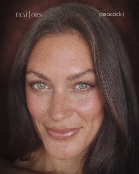 Michele Fitzgerald's cast portrait in The Traitors Season 6.