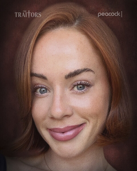 Whitney Leavitt's cast portrait in The Traitors Season 6.