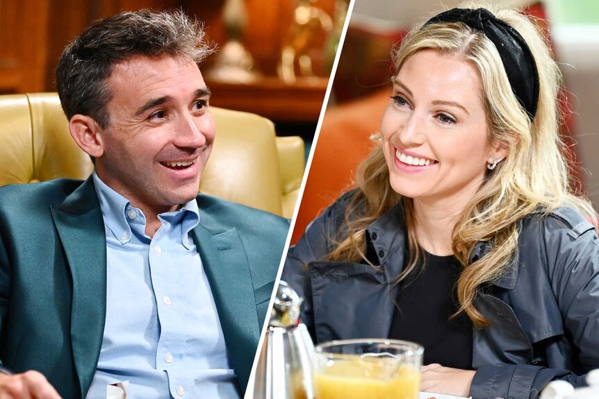 A split of Ian Terry and Britney Haynes from The Traitors.