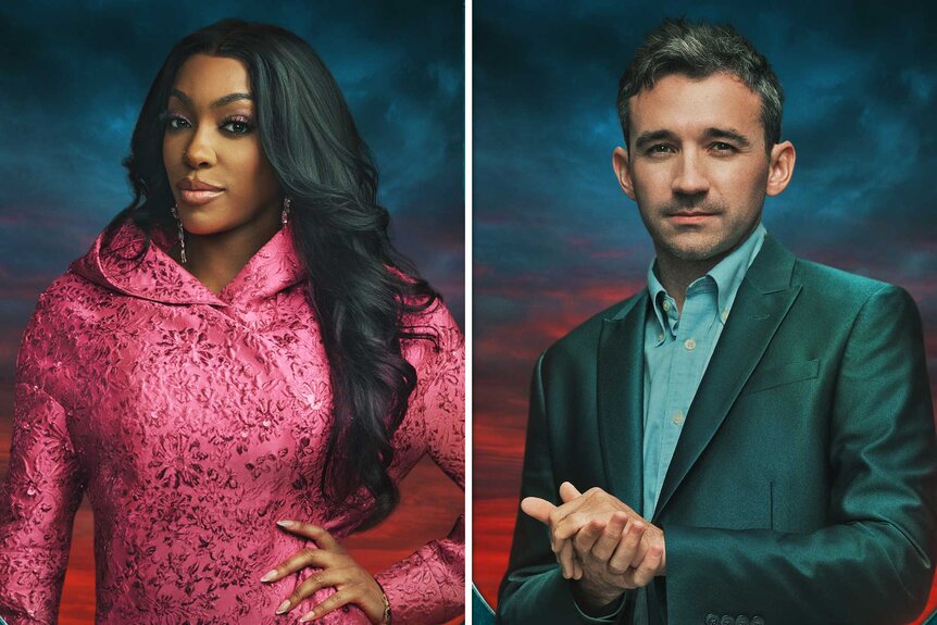 A split of Porsha Williams and Ian Terry for The Traitors Season 4.