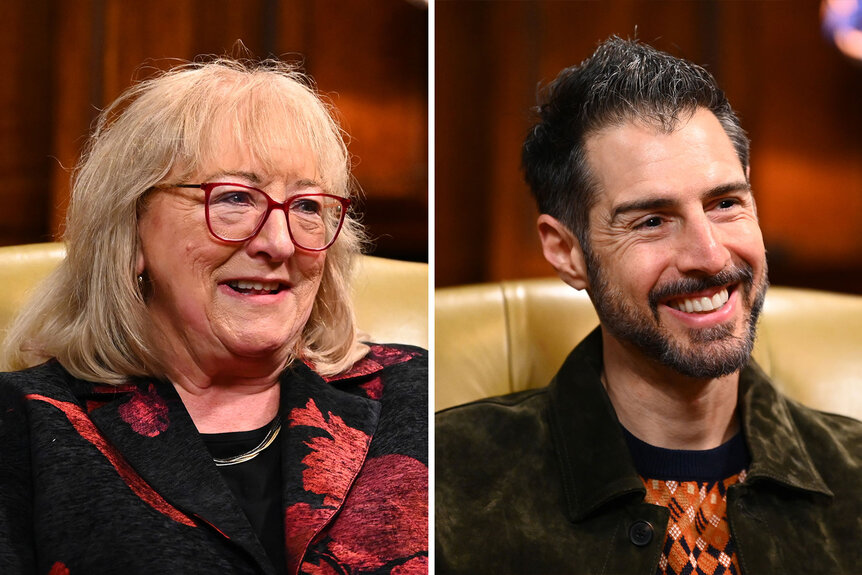 A split of Donna Kelce and Rob Cesternino.