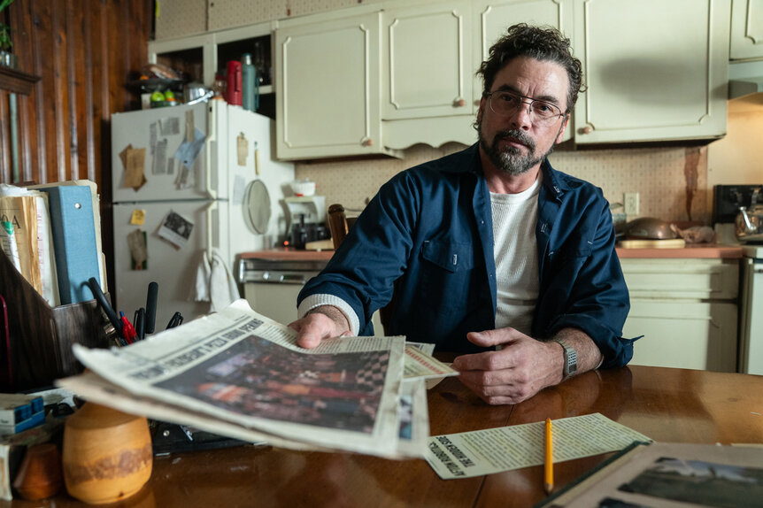 Skeet Ulrich as Henry Emily in Five Nights at Freddy’s 2, directed by Emma Tammi.