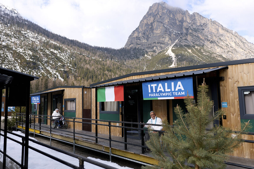 The Italian Athlete Village ahead of the 2026 Milan Cortina Paralympics.