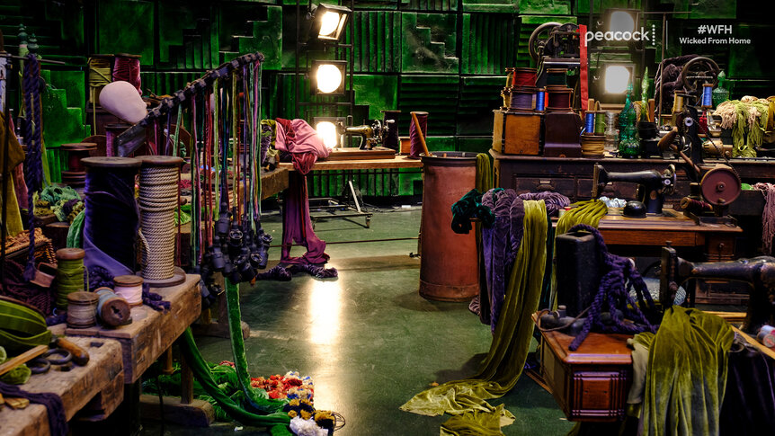 The Wicked for Good set design.