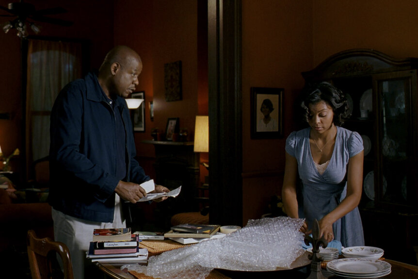 Al Collins (Forest Whitaker) and Dayna Collins (Taraji P. Henson) in Hurricane Season (2009).