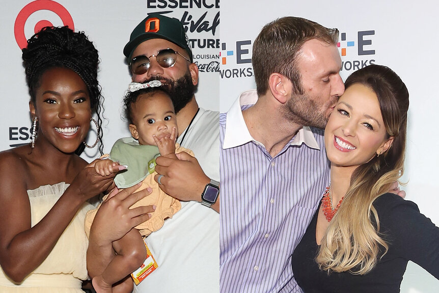 Split of Briana Myles with Vincent Morales, and Doug Hehner with Jamie Otis.