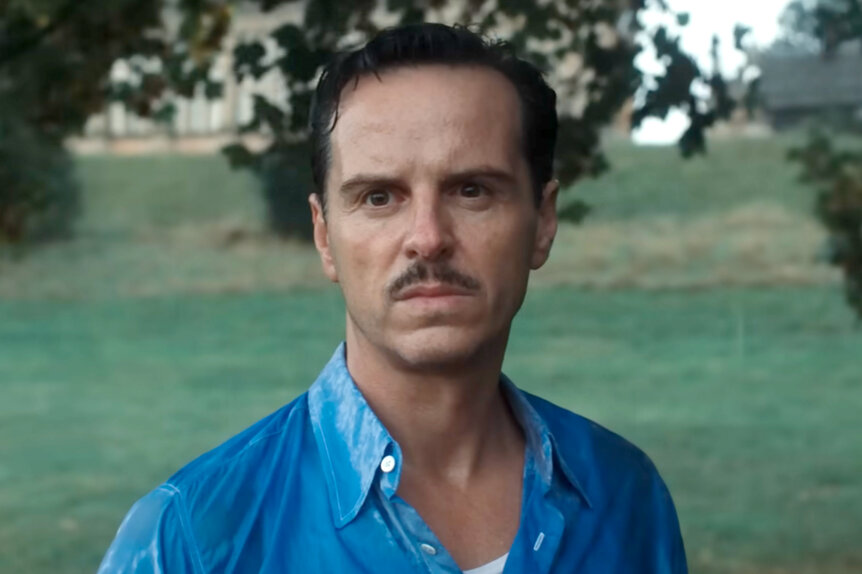Andrew Scott as James Stagg in the film Pressure (2026).
