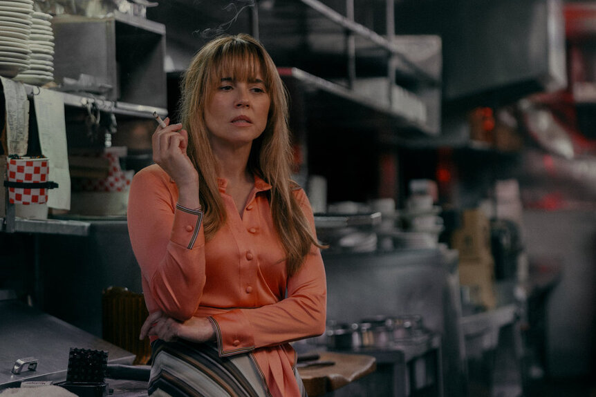 Linda Cardellini as Pam Voorhees during Crystal Lake Season 1.